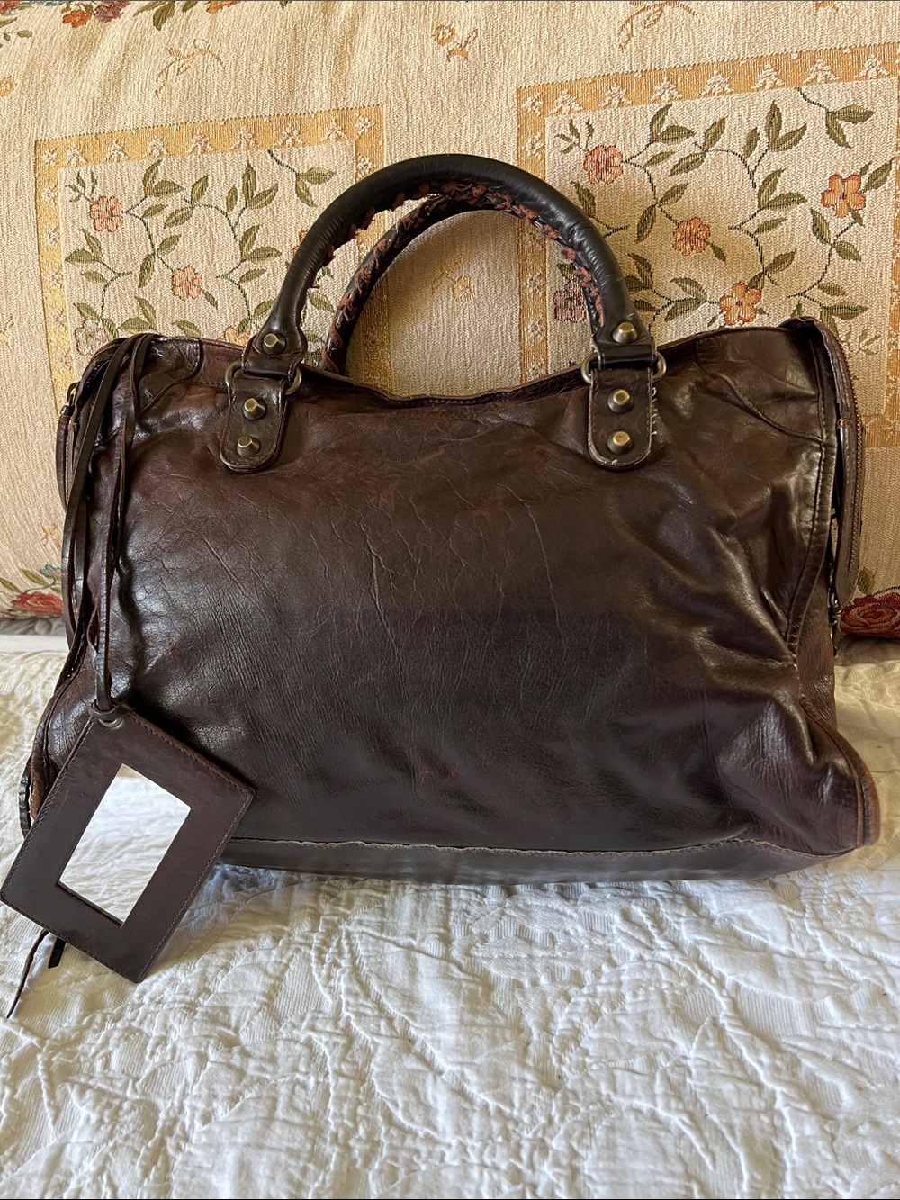 Balenciaga the City Leather Brown Shoulder Bag - Picture 5 of 17